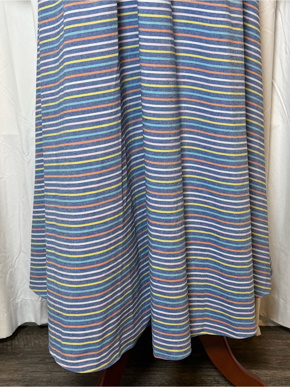 Tuckernuck Provence Stripe Mila Dress Medium NWT Cotton Linen Maxi Pockets - Picture 12 of 16